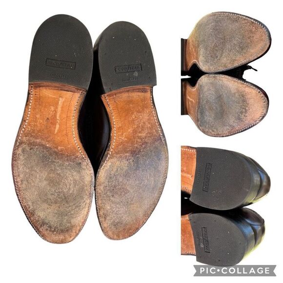 Vintage Allen Edmonds Mansfield Long Wing Kilt Tassel Loafer Burgundy Size 10 RR - Picture 8 of 8